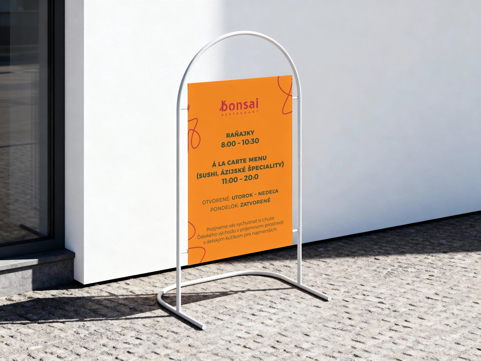Sidewalk stand from the Bonsai High Tatras opening