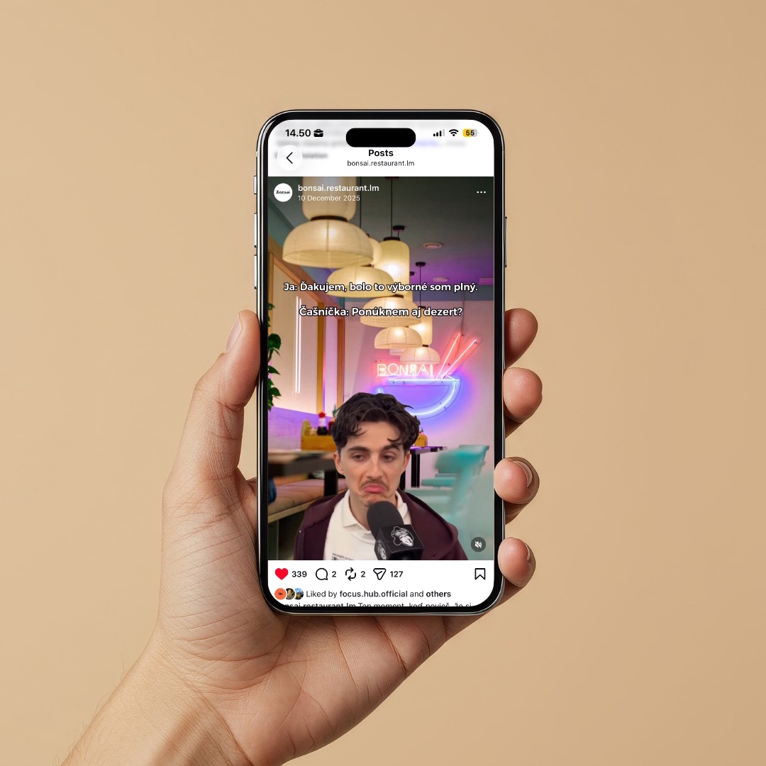 Instagram reel on a phone